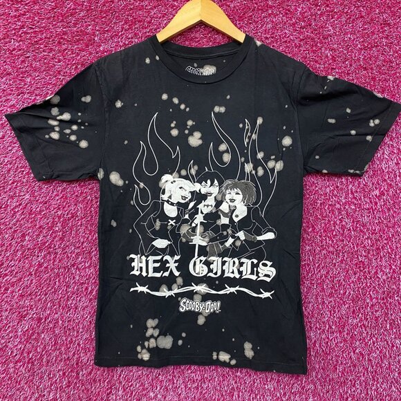 Scooby-Doo Hex Girls Bleach Wash T-Shirt Small - Picture 1 of 4
